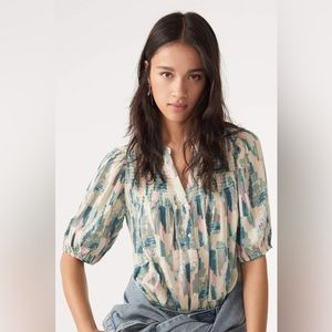 NWT Ba&Sh Teodore Top - Blue - size XS